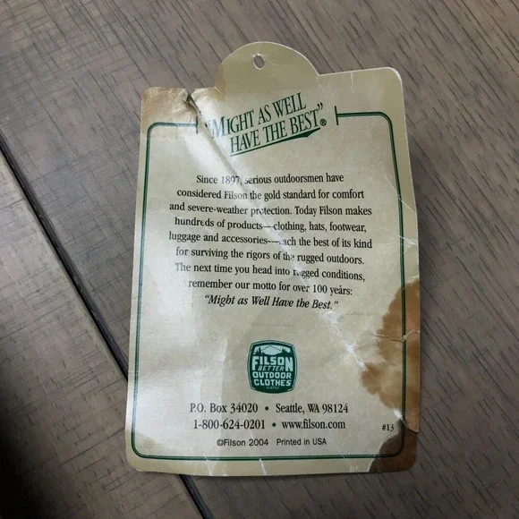 CC Filson Tin Cloth Packer Coat Jacket Mens L Brown Oil Finish Wool Liner USA - Picture 5 of 16